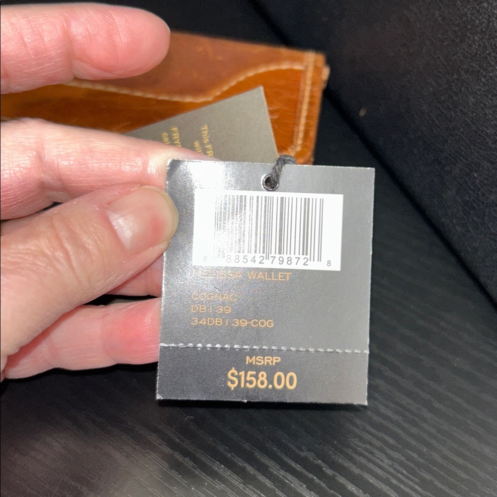 Frye Melissa Wallet in the color Cognac - Picture 6 of 6